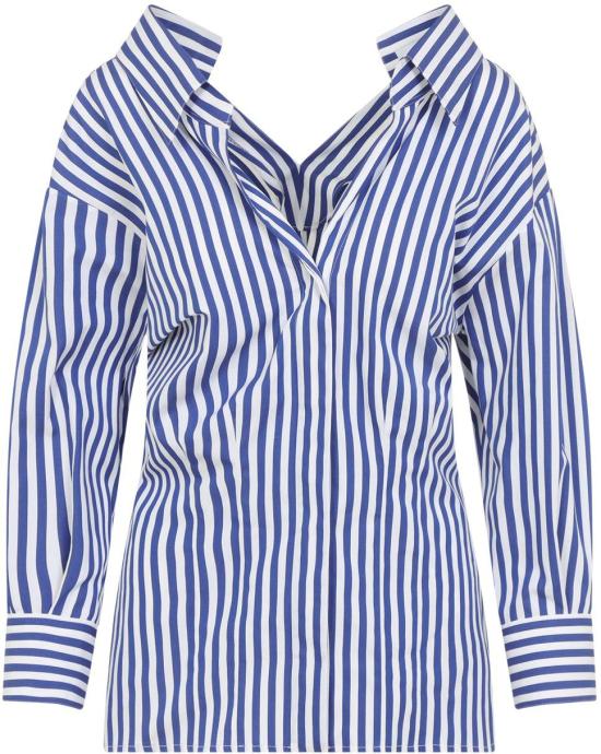 26SS 지방시 긴팔 셔츠 BW61JH16CN977ELECTRICBLUEWHITE DIVERS