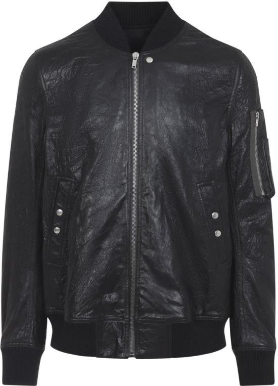 26SS 릭 오웬스 가죽 자켓 RU01F2778LBE09BLACK DIVERS