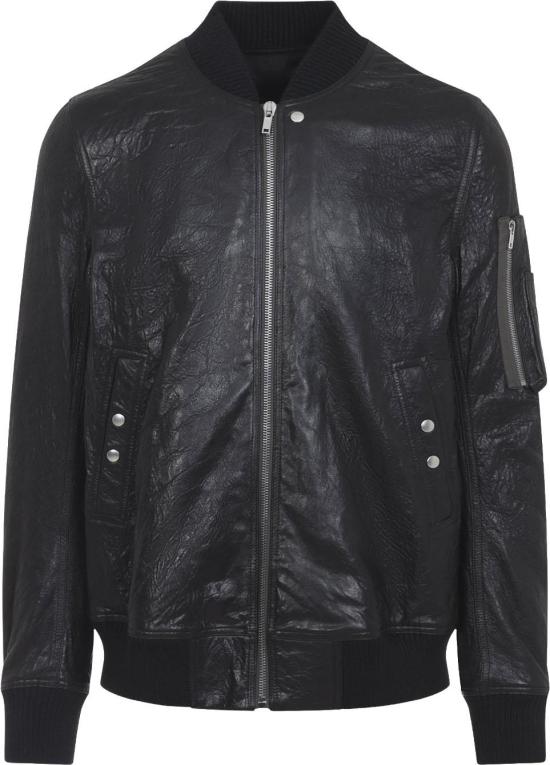 26SS 릭 오웬스 가죽 자켓 RU01F2778LBE09BLACK DIVERS - RICK OWENS