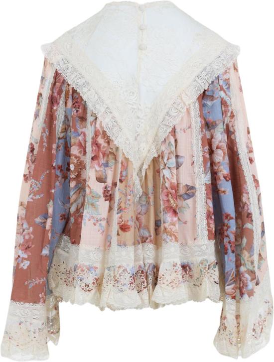 26SS 짐머만 블라우스 5764TRS261SPLICEDPRINT DIVERS - ZIMMERMANN