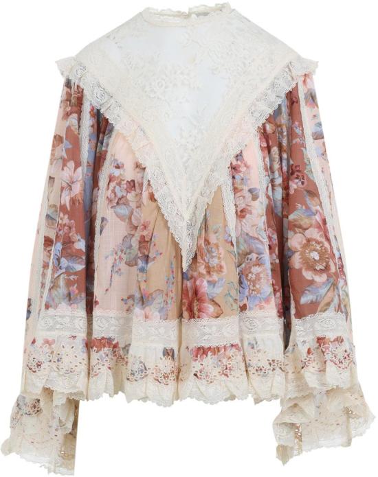 26SS 짐머만 블라우스 5764TRS261SPLICEDPRINT DIVERS
