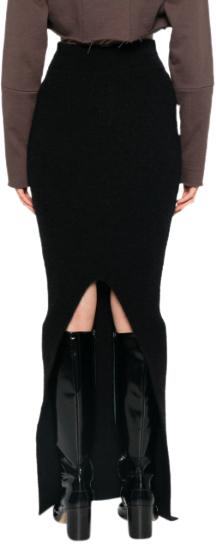  릭 오웬스 롱 스커트 RO02D3682KWPL09BLACK - RICK OWENS