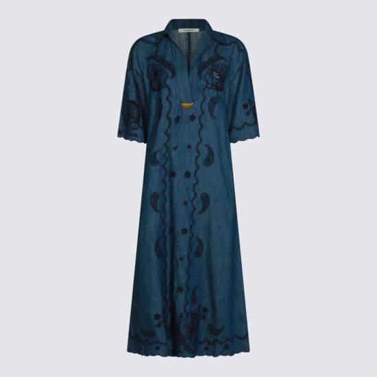 26FW 짐머만 롱 원피스 8358DSS261 RWBLU RAILWAY BLUE - ZIMMERMANN