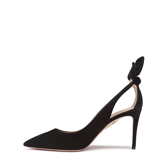 26FW 아쿠아주라 보타이 85mm DENMIDP0 SUE000 BLACK - AQUAZZURA