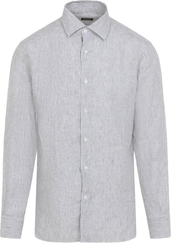 26SS 에르메네질도제냐 긴팔 셔츠 UHX27A3SRF7N07BEIGESCURORIGATO DIVERS - ERMENEGILDO ZEGNA