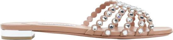 26SS 아쿠아주라 뮬/슬리퍼 TQLFLAS3NAPPWPPOWDERPINK DIVERS - AQUAZZURA