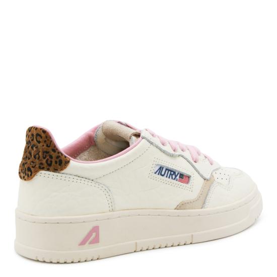 26FW 오트리 메달리스트 로우 레더 스니커즈 AULW NZ01 ELE SUEDE WHT LEOPRINT - AUTRY