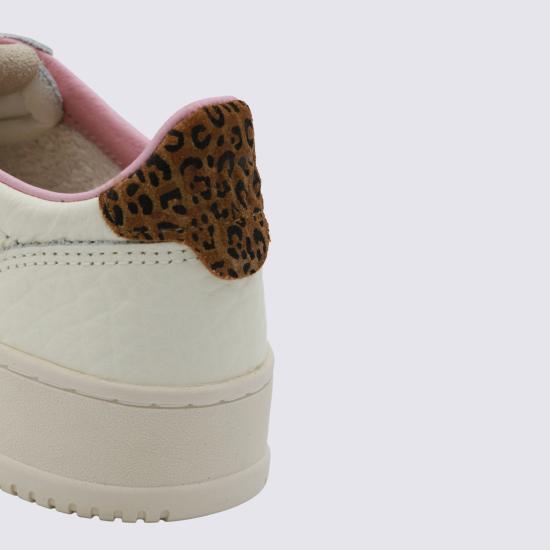26FW 오트리 메달리스트 로우 레더 스니커즈 AULW NZ01 ELE SUEDE WHT LEOPRINT - AUTRY