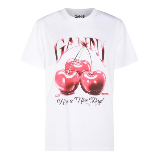 26FW 가니 반팔 티셔츠 T4004 151 Bright White