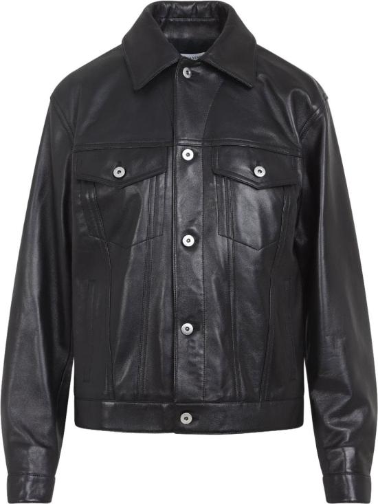 26SS 보테가베네타 가죽 자켓 857932V61D01010BLACK DIVERS - BOTTEGA VENETA