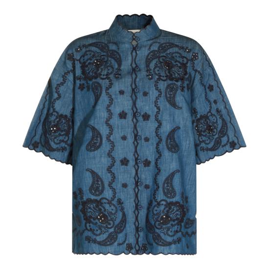 26FW 짐머만 블라우스 8360TSS261 RWBLU RAILWAY BLUE
