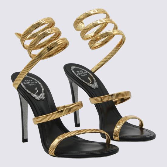 26FW 르네 카오빌라 샌들 C12839105 NA01V017 BLACK GOLD - RENE CAOVILLA