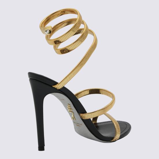 26FW 르네 카오빌라 샌들 C12839105 NA01V017 BLACK GOLD - RENE CAOVILLA