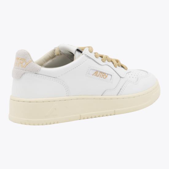 26FW 오트리 메달리스트 로우 레더 스니커즈 AULW SW01 LEAT SWOLL WHT WHT - AUTRY