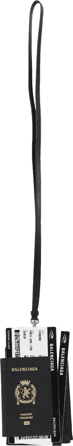 26SS 발렌시아가 패스포트 폰 홀더 7877332AA3R1000BLACK DIVERS - BALENCIAGA