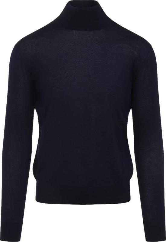 25FW 생로랑 캐시미어 울 실크 터틀넥 844617YAPK24100BLEUNUIT DIVERS - SAINT LAURENT