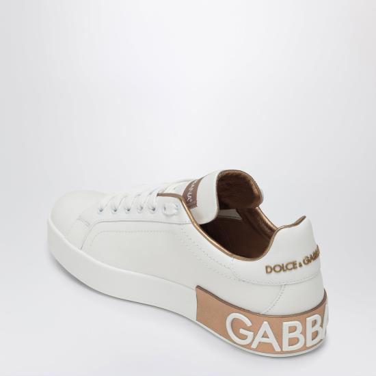 26FW 돌체앤가바나 카프스킨 나파 포르토피노 스니커즈 CK1544AX615 White - DOLCE & GABBANA