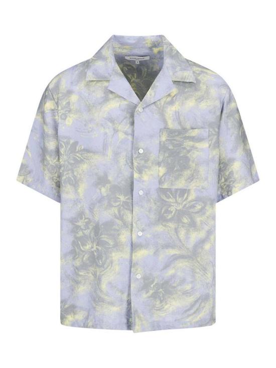 26SS 메종키츠네 반팔 셔츠 QM00404WW91090526 Light Blue