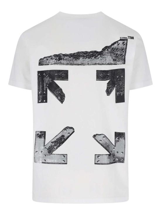 26SS 오프화이트 반팔 티셔츠 44MAA027S26J001100 White - OFF WHITE