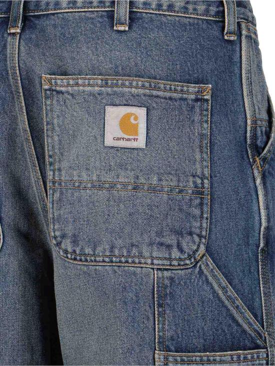 26SS 칼하트 스미스 데님 싱글 니 팬츠 I032024014Q Blue - CARHARTT