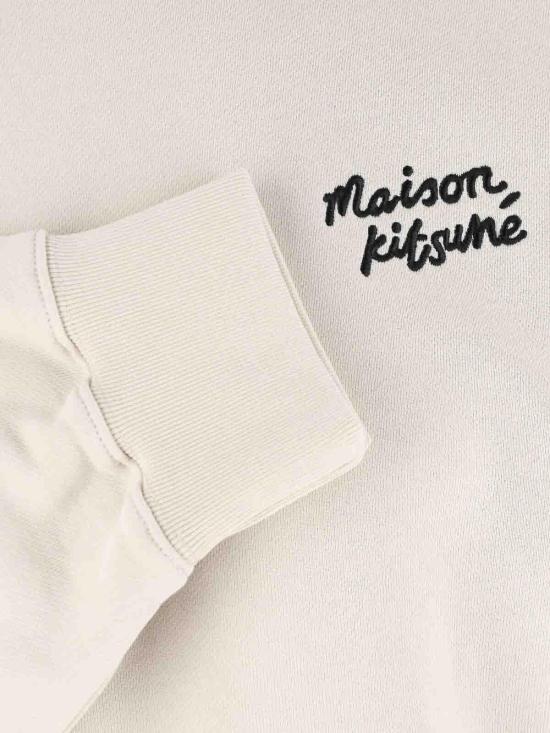 26SS 메종키츠네 핸드라이팅 컴포트 스웨트셔츠 MM00315KM03410304 White - MAISON KITSUNE