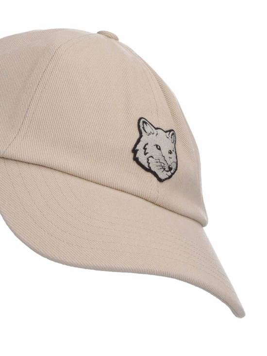 26SS 메종키츠네 볼드 폭스 헤드 6P 캡 MM06104WW00960450 Beige - MAISON KITSUNE
