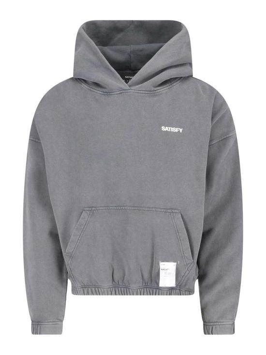 26SS 새티스파이 후드 티셔츠 1104682A02 Grey
