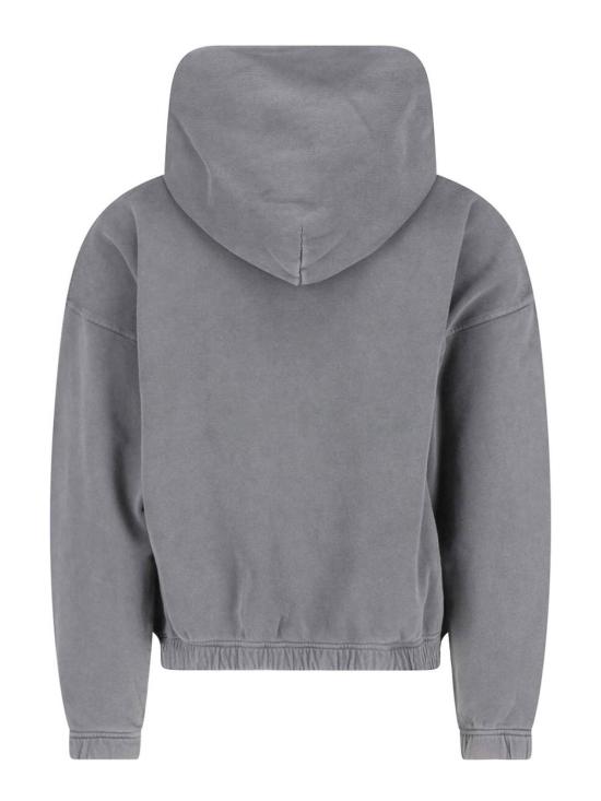 26SS 새티스파이 후드 티셔츠 1104682A02 Grey - SATISFY