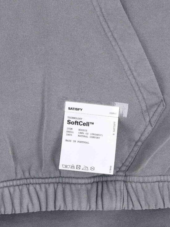 26SS 새티스파이 후드 티셔츠 1104682A02 Grey - SATISFY