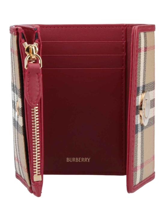 26SS 버버리 스몰 체크 폴딩 월렛 8116328 Black - BURBERRY