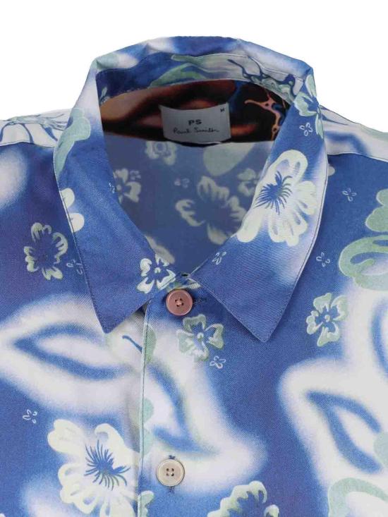 26SS 폴 스미스 반팔 셔츠 695UV2265245 Blue - PAUL SMITH