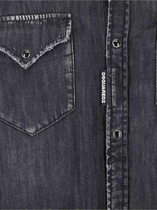 26SS 디스퀘어드2 긴팔 셔츠 S71DM0827S30826900 Black - DSQUARED2
