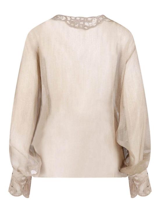 26SS 에르마노 설비노 블라우스 D482K766RFWBS4850 Beige - ERMANNO SCERVINO