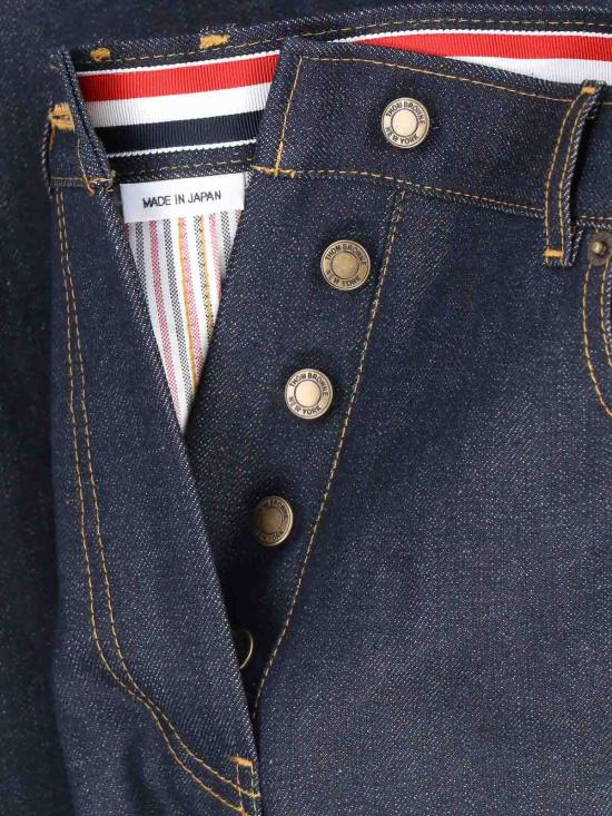 26SS 톰브라운 셀비지 데님 5-포켓 팬츠 FTC509UF1101415 Blue - THOM BROWNE