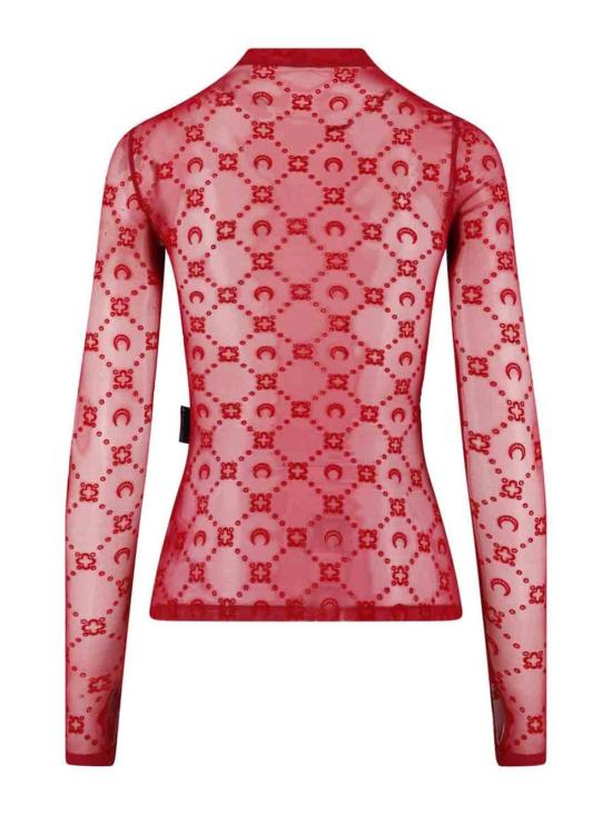 26SS 마린세르 긴팔 티셔츠 WTO388ACJER0005RD11 Red - MARINE SERRE