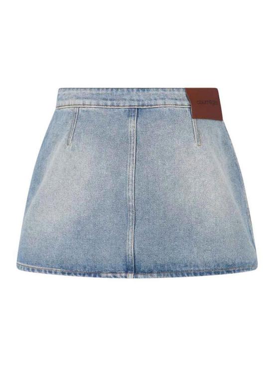 26SS 쿠레쥬 시그니처 데님 미니 스커트 126DJU342DE00587055 Blue - COURREGES