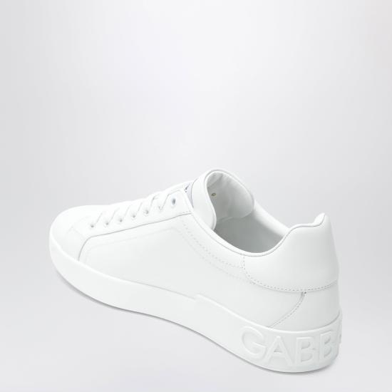 26FW 돌체앤가바나 카프스킨 포르토피노 스니커즈 CS1772A1065 White - DOLCE & GABBANA