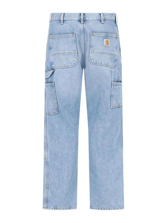 26SS 칼하트 스미스 데님 더블 니 팬츠 I03269901WU Blue - CARHARTT