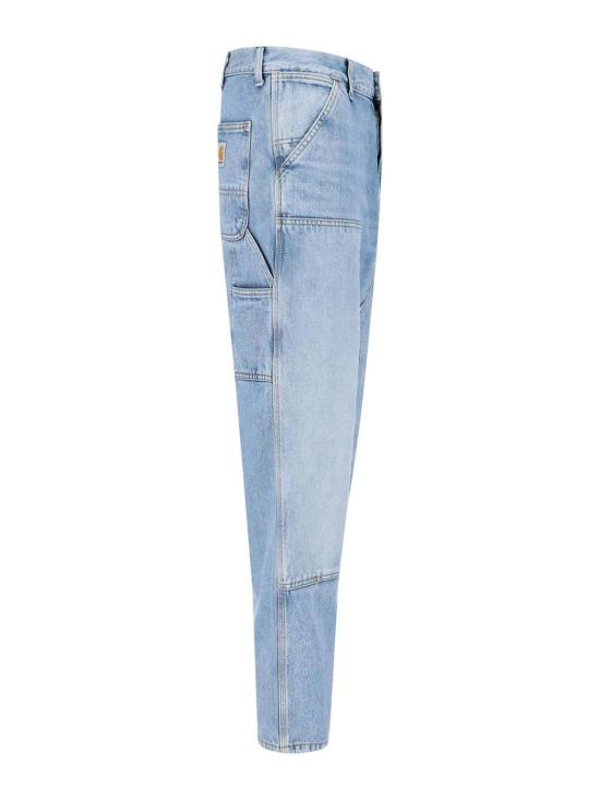 26SS 칼하트 스미스 데님 더블 니 팬츠 I03269901WU Blue - CARHARTT