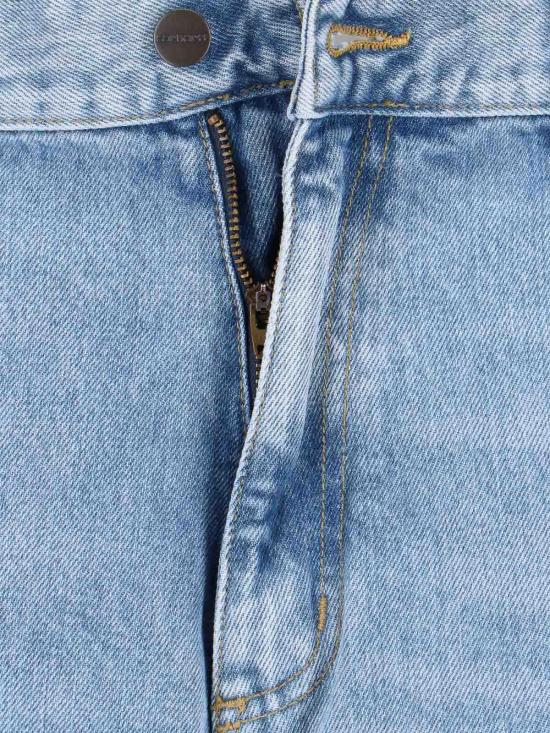 26SS 칼하트 스미스 데님 더블 니 팬츠 I03269901WU Blue - CARHARTT