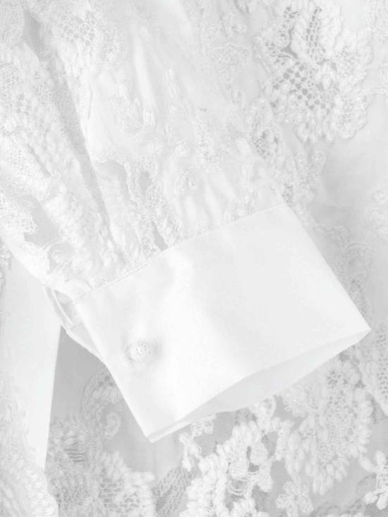26SS 에르마노 설비노 블라우스 D482K741APBQP10601 White - ERMANNO SCERVINO