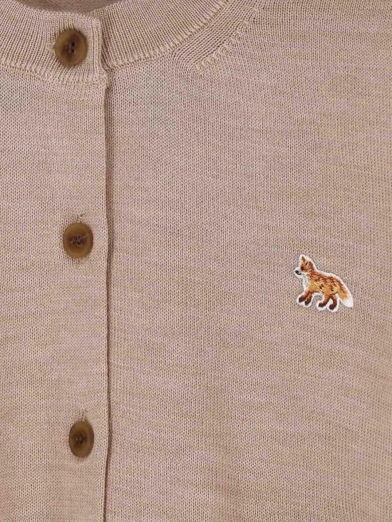 26SS 메종키츠네 베이비 폭스 메리노 레귤러 가디건 PW00502KT11810429 Beige - MAISON KITSUNE