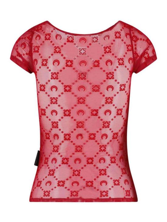 26SS 마린세르 반팔 티셔츠 WTO389ACJER0005RD11 Red - MARINE SERRE