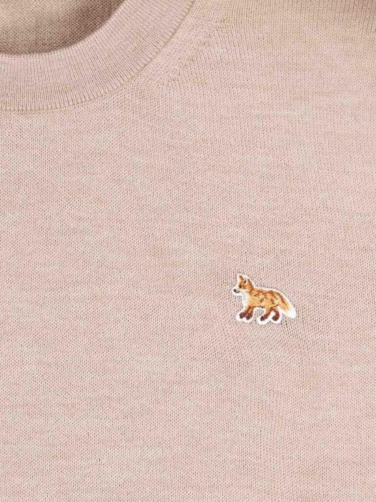 26SS 메종키츠네 베이비 폭스 메리노 레귤러 점퍼 PW00801KT11810429 Beige - MAISON KITSUNE