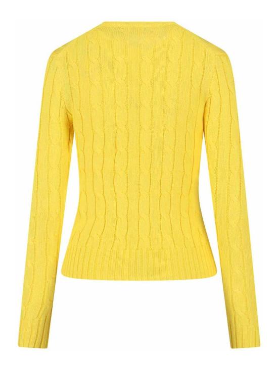 26SS 폴로 랄프로렌 포니 로고 피마코튼 케이블 니트 스웨터 211971869013 Yellow - POLO RALPH LAUREN