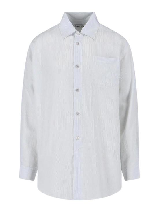 26SS 아워레가시 긴팔 셔츠 M2262VMLMIDNIGHTLINESTRIPEMODALUX White
