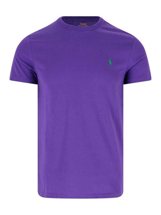 26SS 폴로 랄프로렌 포니로고 자수 반팔 티셔츠 710671438509 Purple