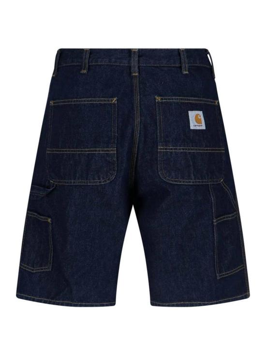 26SS 칼하트 스미스 데님 싱글 니 쇼츠 I0320260102 Blue - CARHARTT