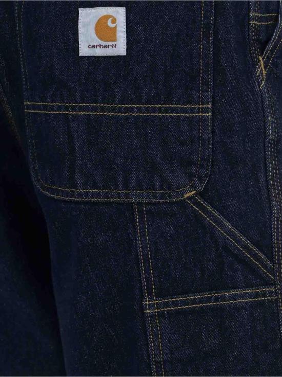 26SS 칼하트 스미스 데님 싱글 니 쇼츠 I0320260102 Blue - CARHARTT