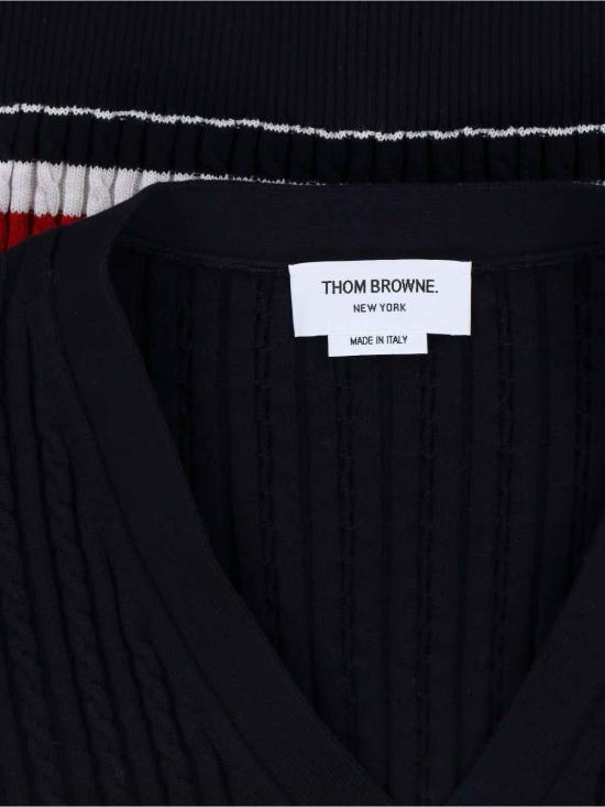 26SS 톰브라운 가디건 MKC640AY3014415 Blue - THOM BROWNE